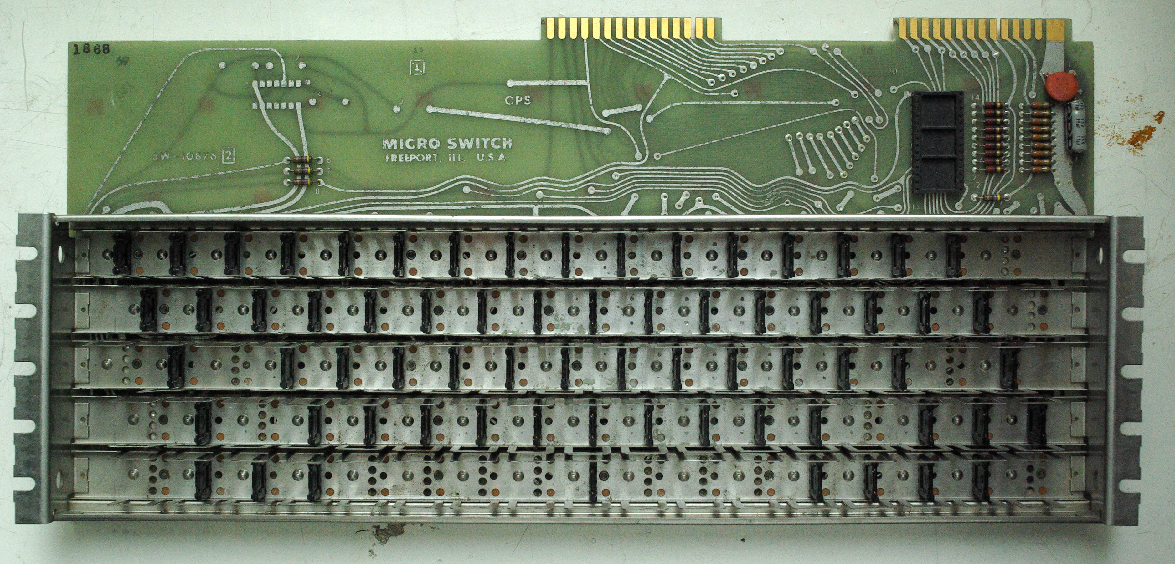 The metal leafs that hold the switch housings  are exactly the same as those on my MICRO SWITCH SW-10591. The metal construction on which all this is fixed on the PCB and the hall sensors also look the same.