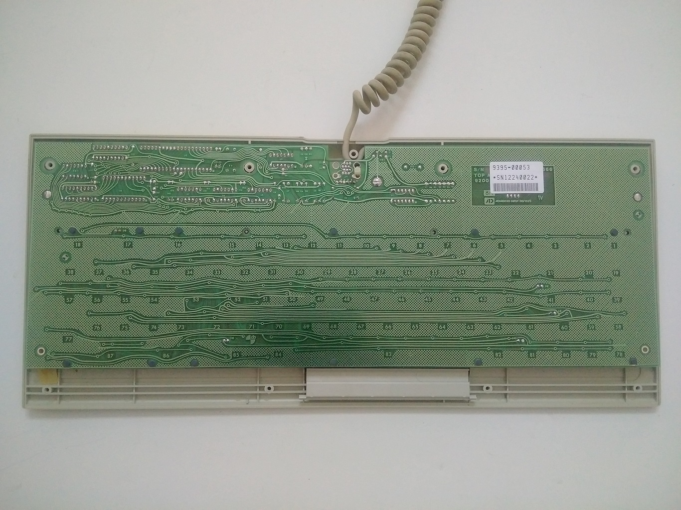 Electrohome Chicklet keyboard - bottom of board