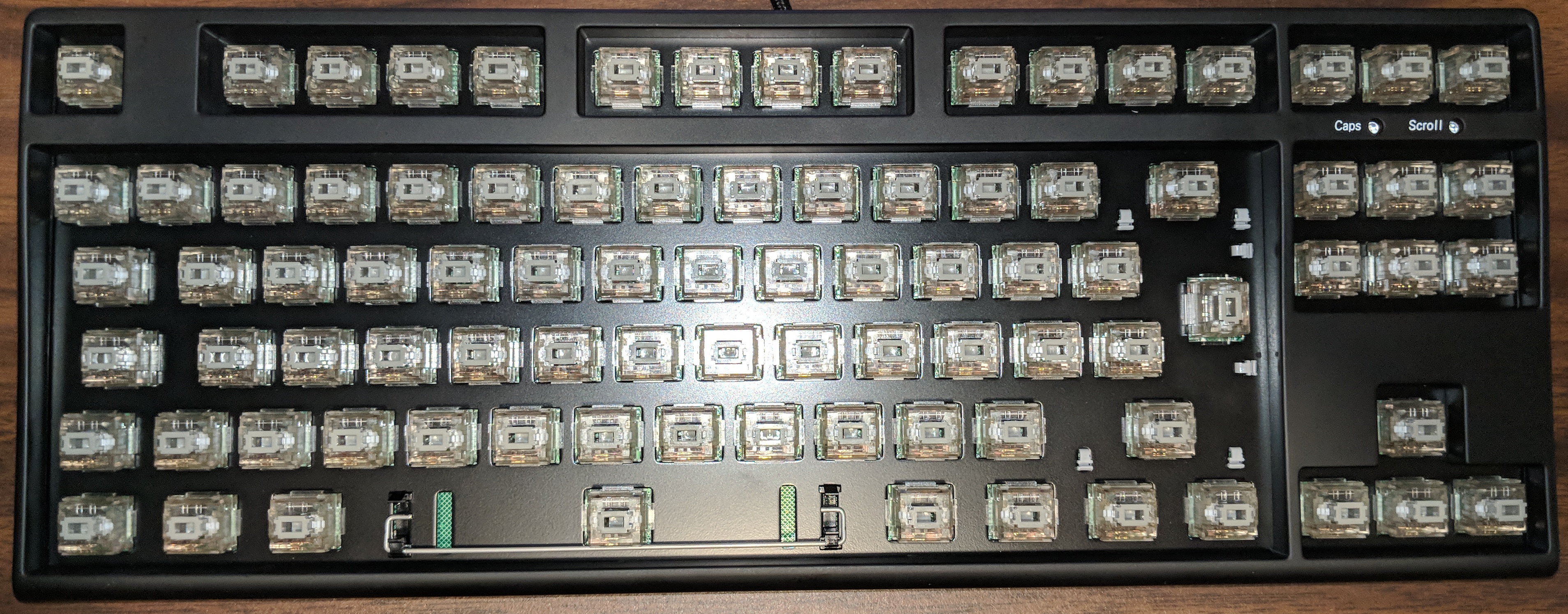 No keycaps