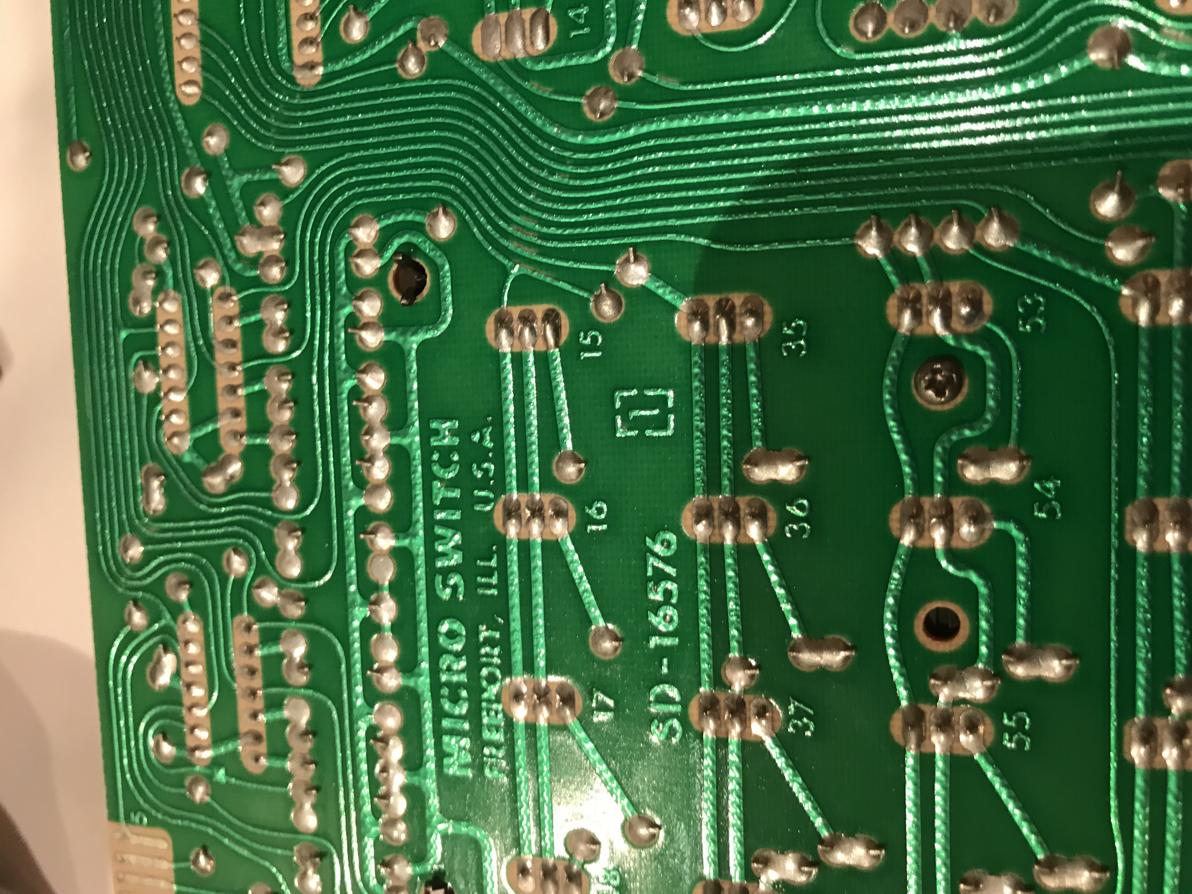 Keyboard part numbers / date coded