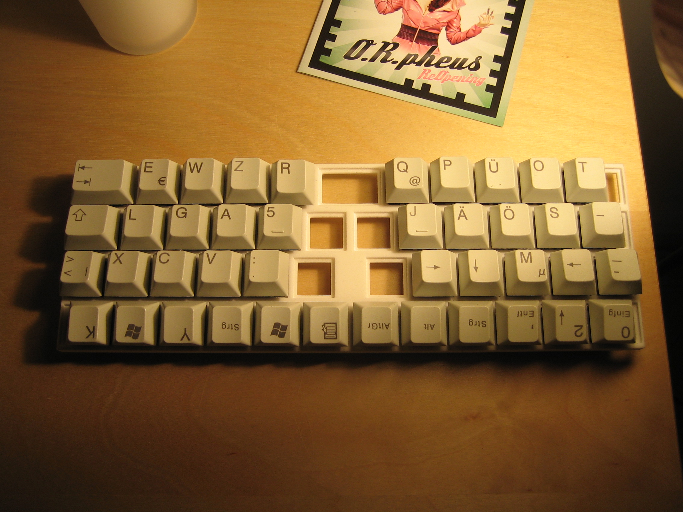 A complete layout hides beneath - but ignore all letters