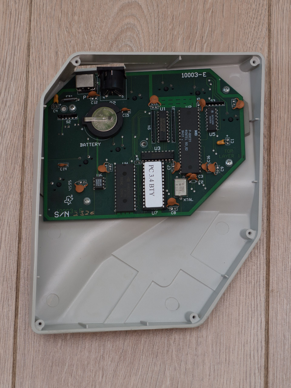 Bottom side of PCB.
