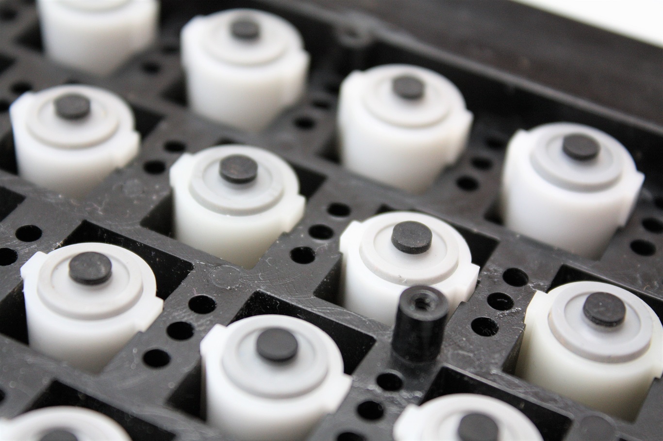 Commodore PET 4016 - bottom of key switches