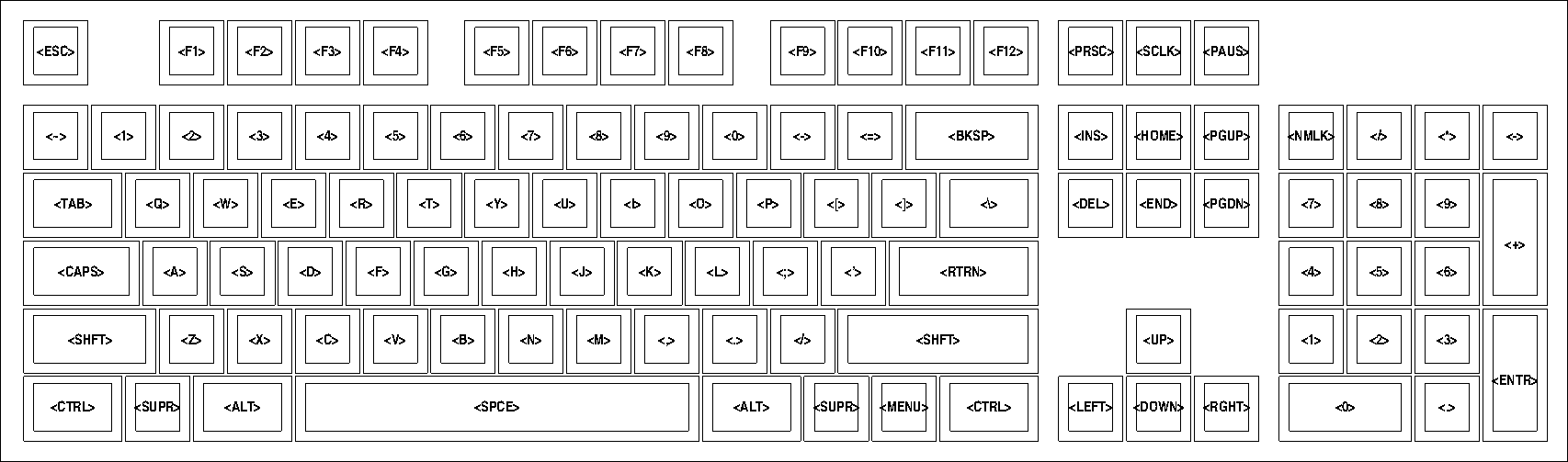 "Realforce JP" constant offset stagger